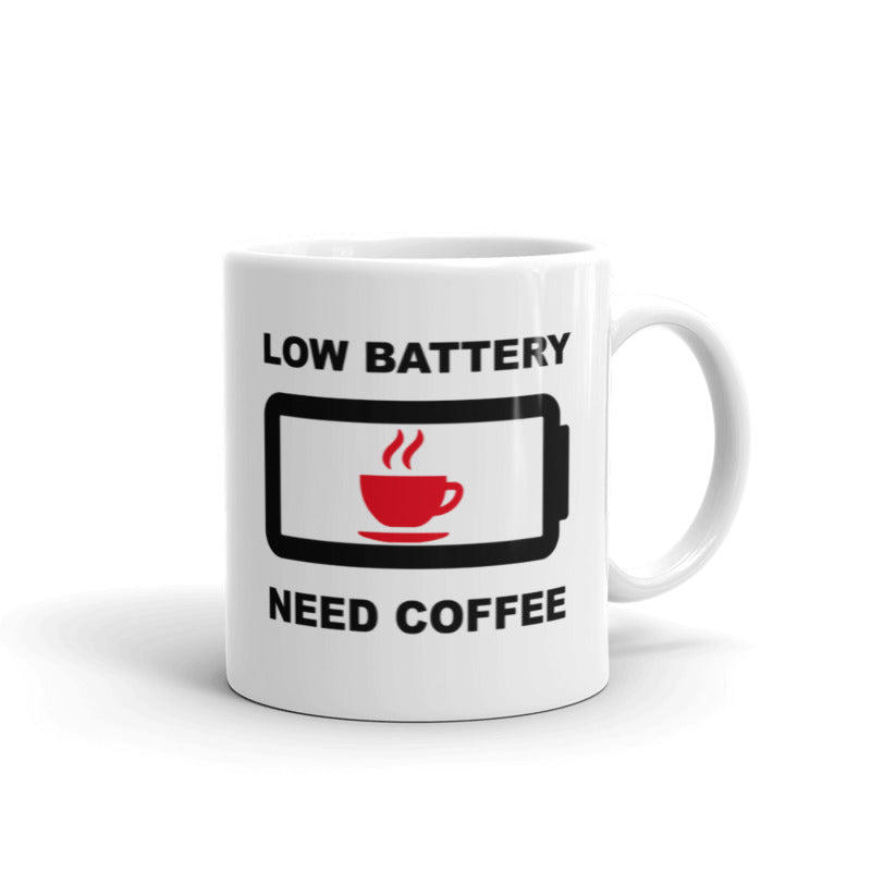 HUMOR - LOW BATTERY - 11oz Coffee Mug