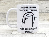 flork coffee mug with work funny message